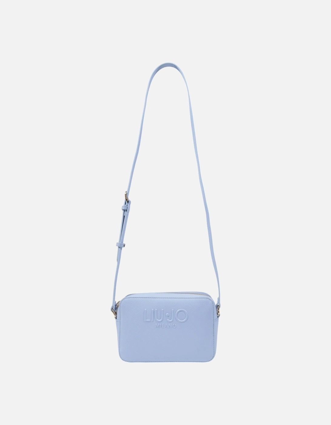 Plain Shoulder Bag with Zip Fastening Women - Light Blue, 4 of 3