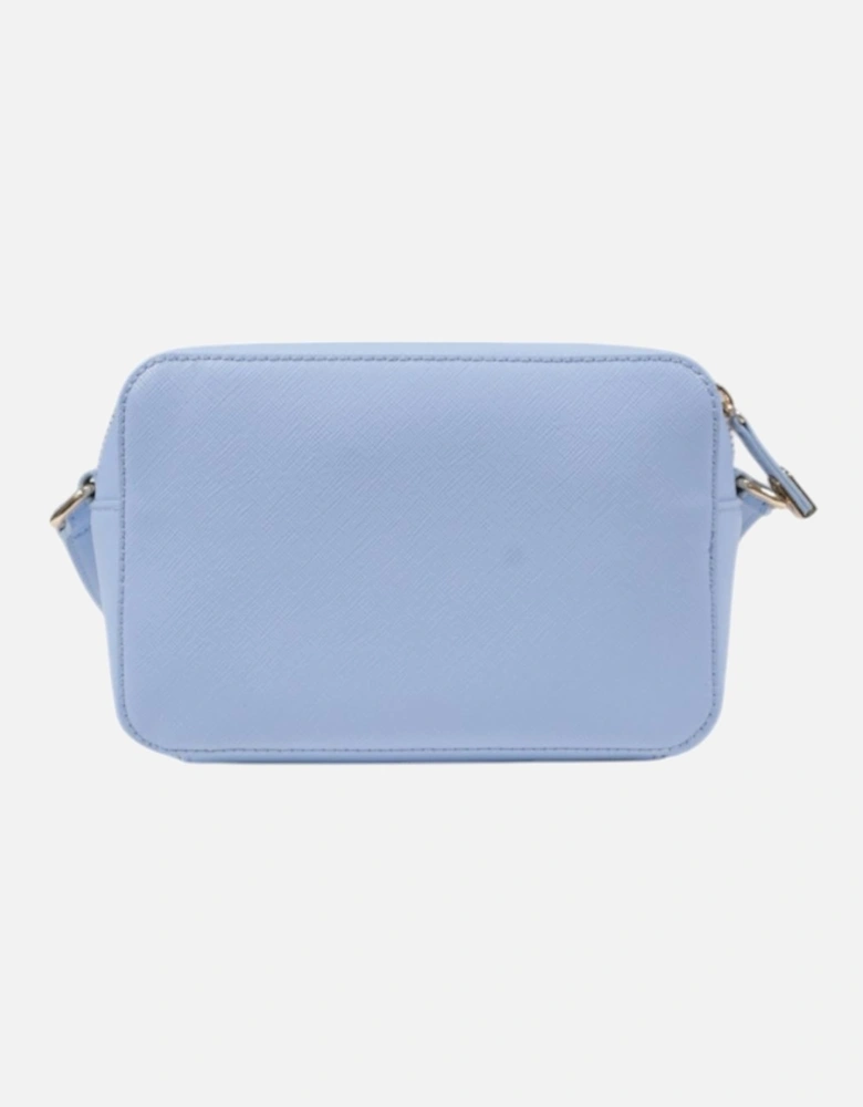 Plain Shoulder Bag with Zip Fastening Women - Light Blue