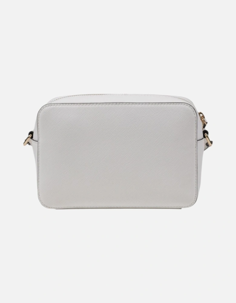 Plain Shoulder Bag with Zip Fastening Women - White