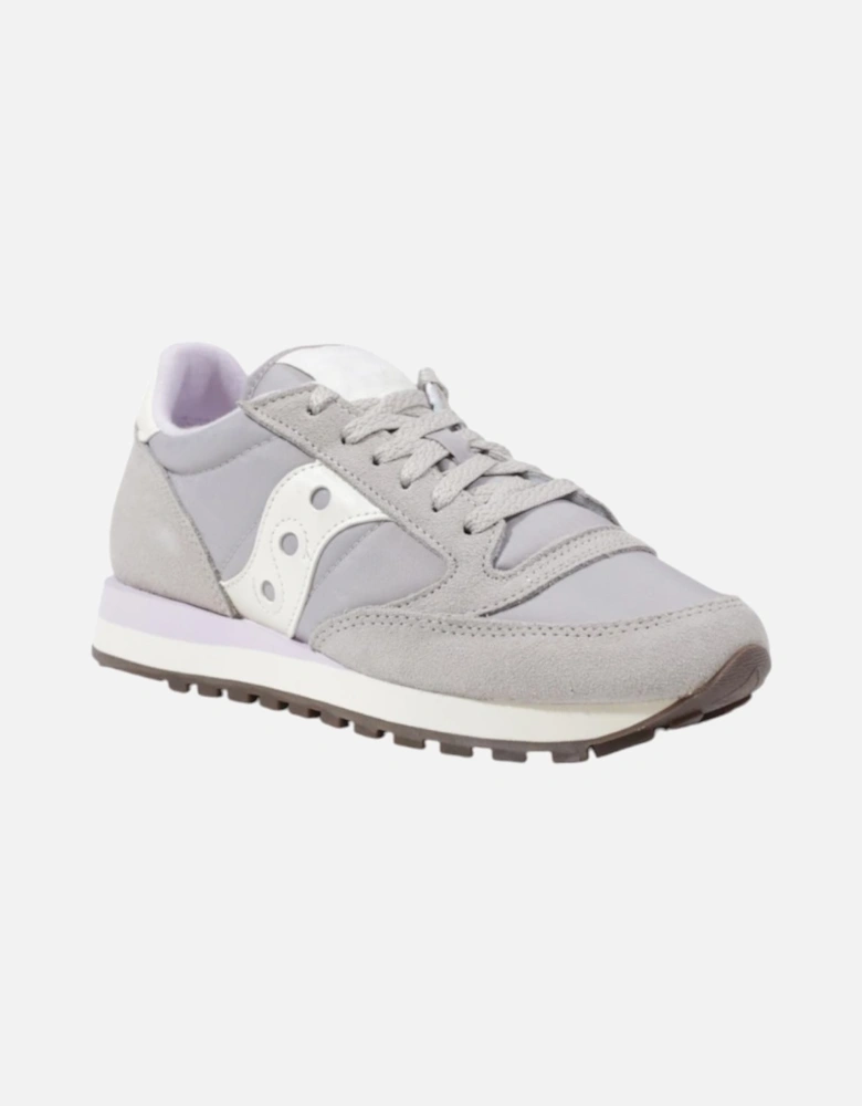 Leather Lace-Up Sneakers Women - Grey