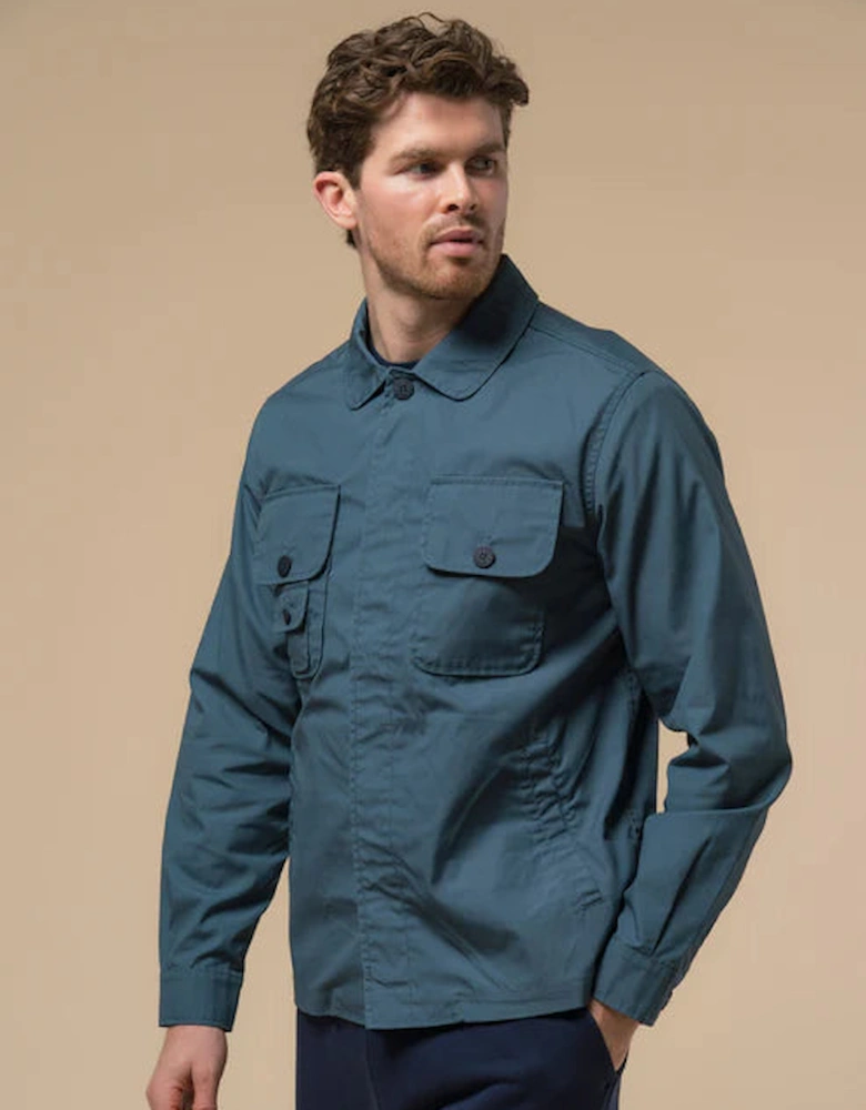 Quincy Overshirt Jacket - Blue Fusion