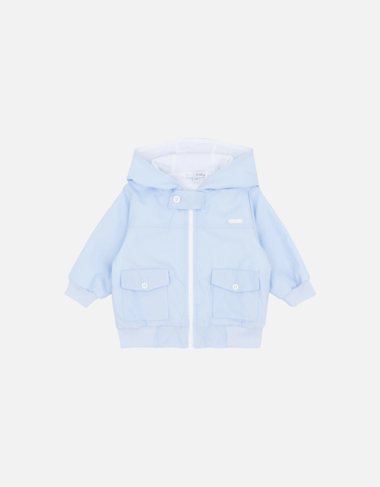 Boys Pale Blue Cotton Summer Jacket