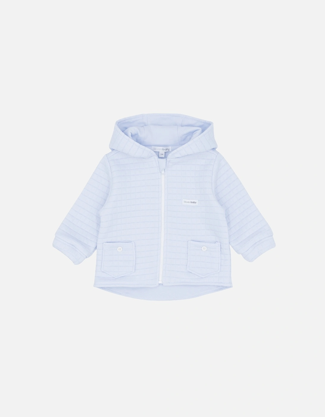 Boys Pale Blue Quilted Jacket, 3 of 2