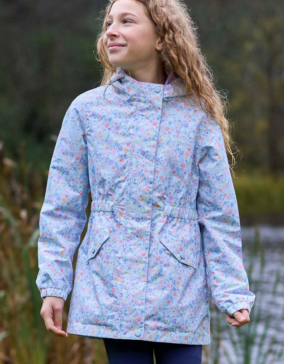 Mountain Warehouse Boys Corn Blue 'S Childrens/ Dale Lightweight Waterproof Jacket - Size: 11 Years/12 Years Kids