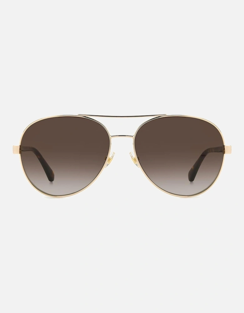 Aviator Metal Frame Sunglasses Women - Gold
