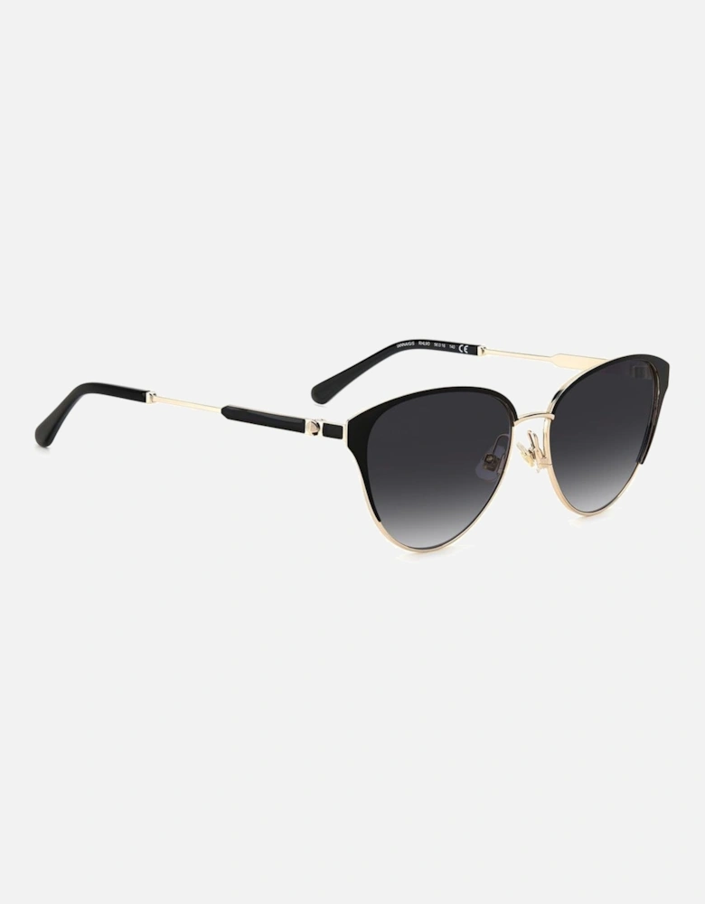 Metal Frame UV Protection Sunglasses Women - Black
