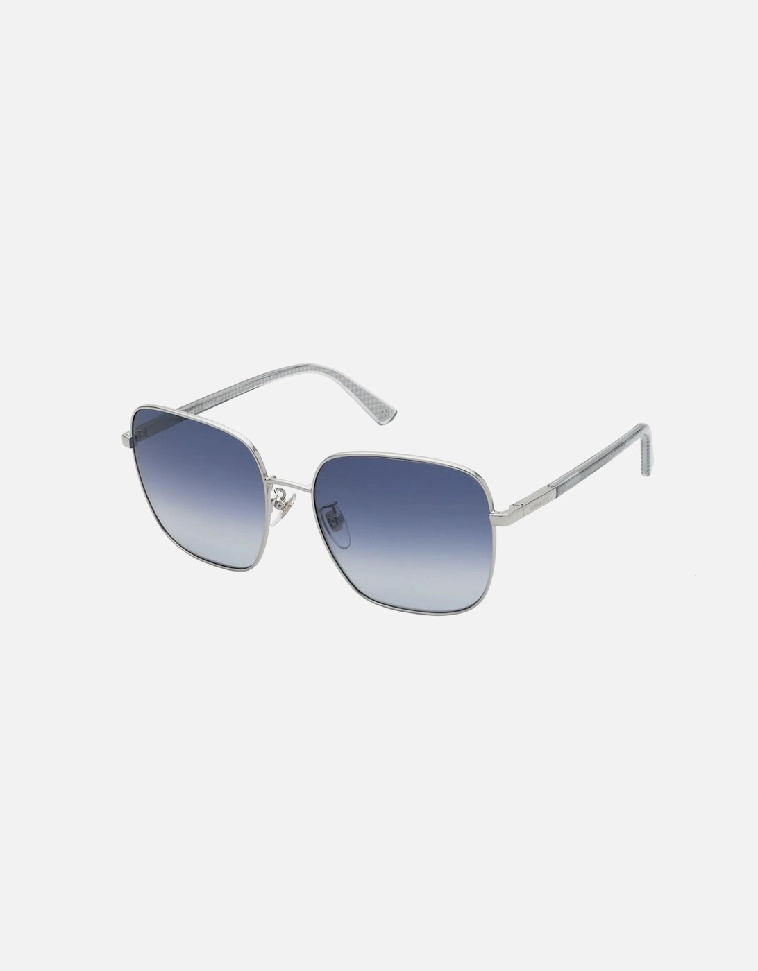 Metal Frame Degraded Lens Sunglasses Women - Brown, 2 of 1