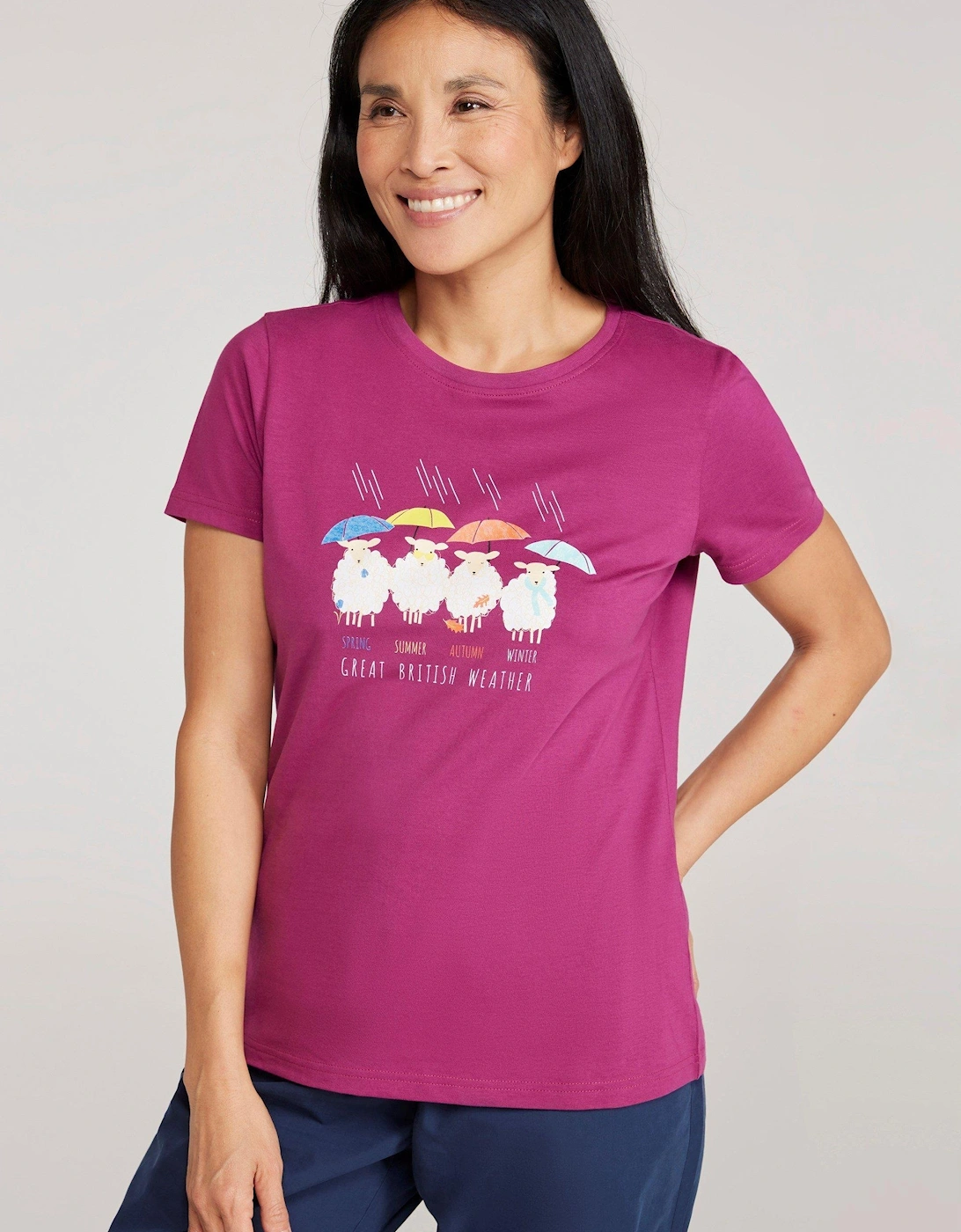 Mountain Warehouse Women's Mountain Warehouse Womens/Ladies Great British Weather T-Shirt - Navy