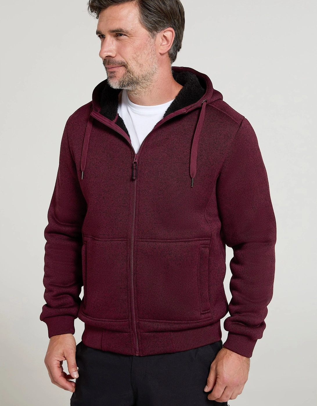 Mens Nevis II Faux Fur Hoodie, 2 of 1