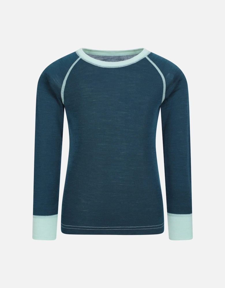 Childrens/Kids Merino II Round Neck Base Layer Top