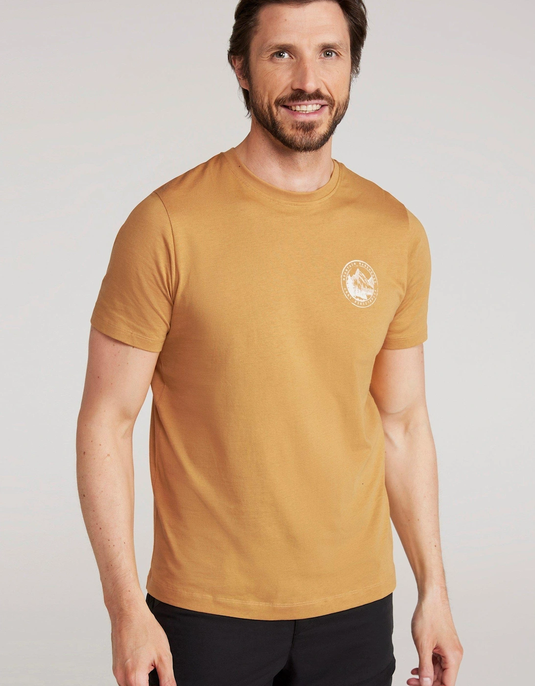 Mountain Warehouse Men's Yellow Valley Organic T-Shirt - Size: 48