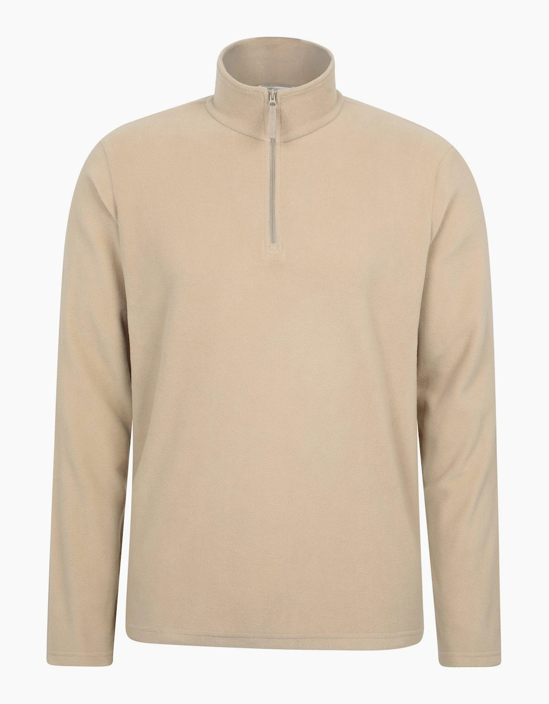 Mountain Warehouse Men's Cream Camber Ii Half Zip Fleece Top - Size: Xxs
