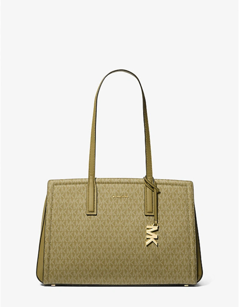 Laila Medium Signature Logo Tote Bag