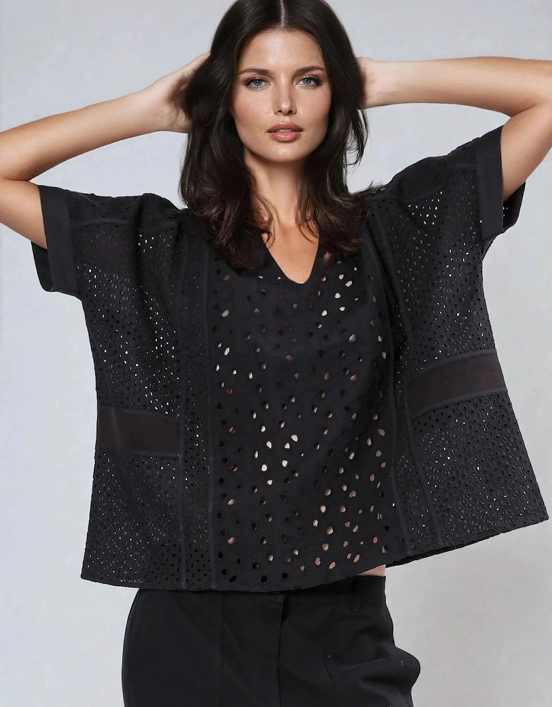 Topaz Embroidery Anglais Blouse, 2 of 1