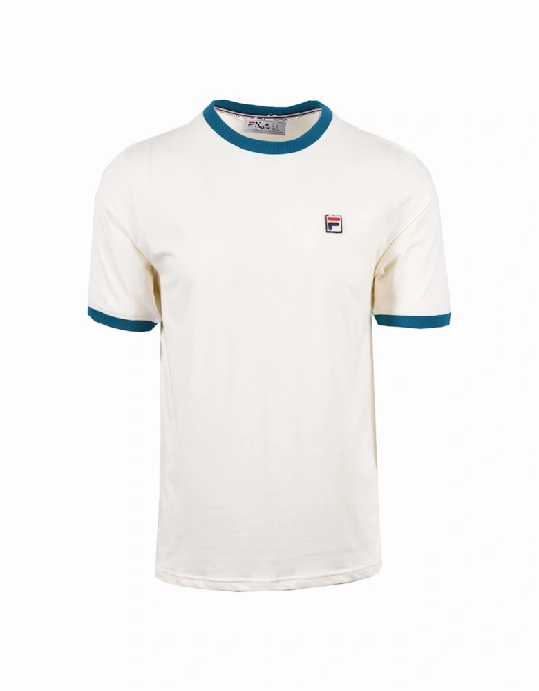 Marconi Essential Ringer Tee Gardenia/Deep Lagoon