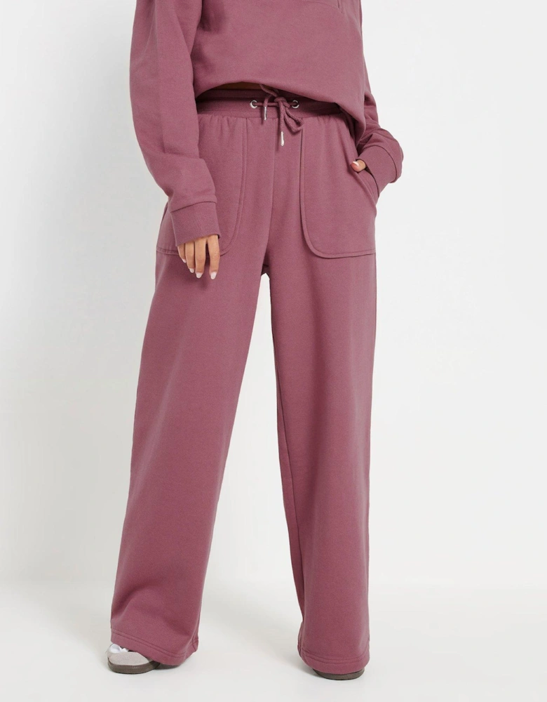 Patch Pocket Wide Leg Jogger