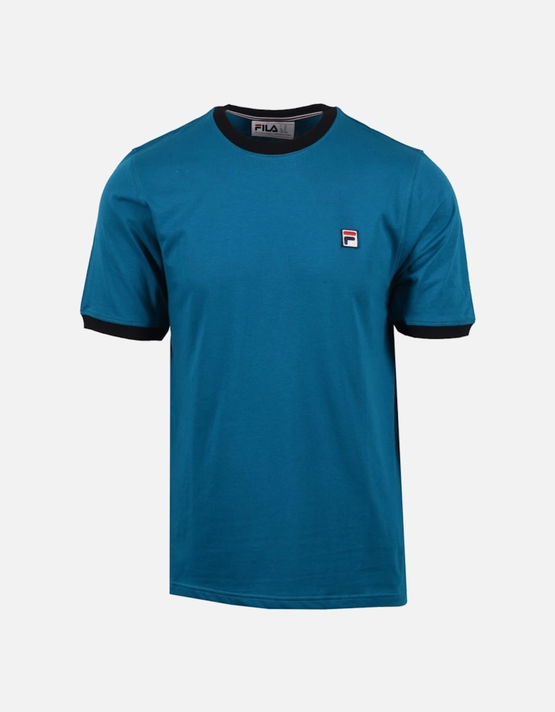 Marconi Essential Ringer Tee Deep Lagoon/Black