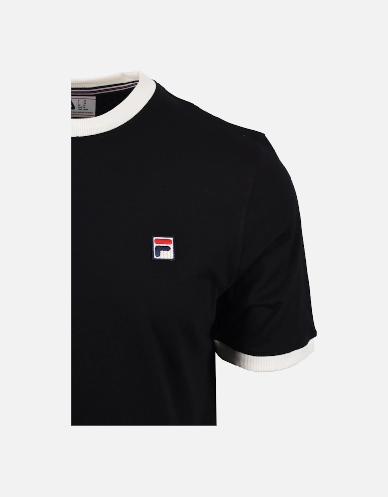 Marconi Essential Ringer Tee Black/Gardenia