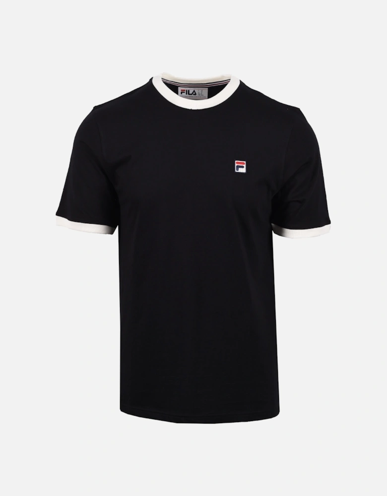 Marconi Essential Ringer Tee Black/Gardenia