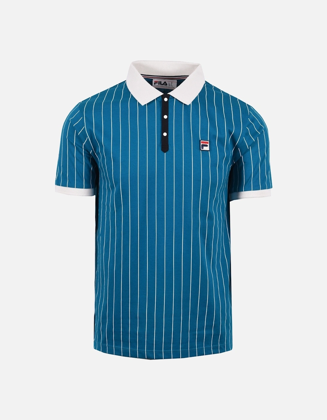 Bb1 Classic Vintage Striped Polo Deep Lagoon/Gardenia/Black, 4 of 3