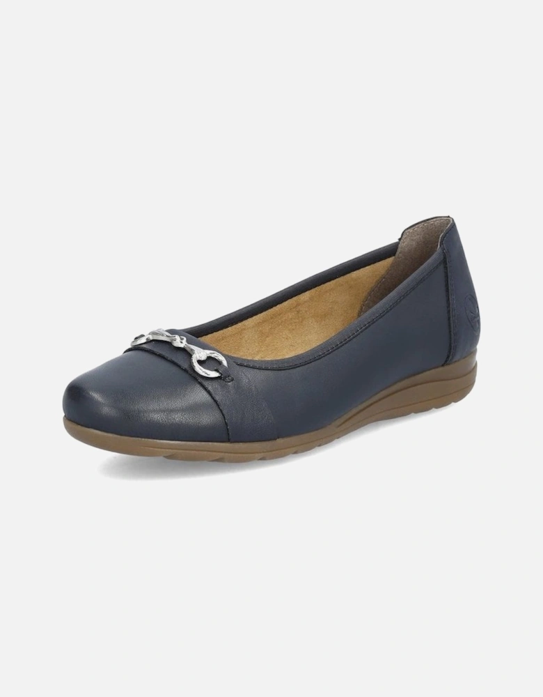 L9360-14 pump in navy leather