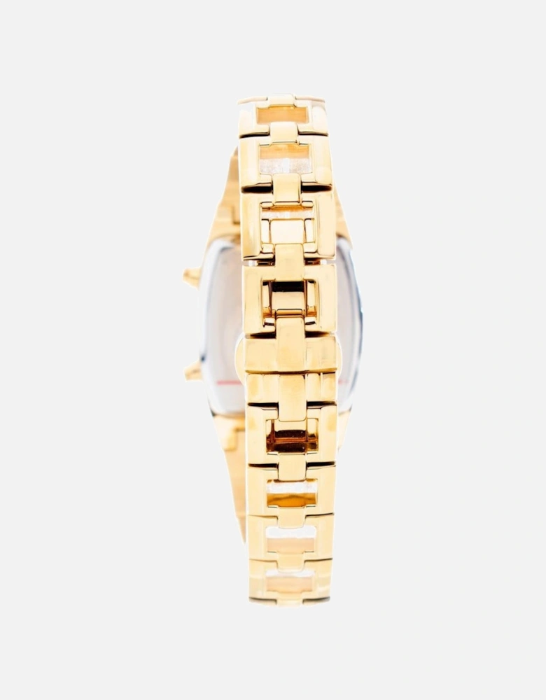 Quartz Digital Steel Case Watch with Steel Bracelet Women - Gold