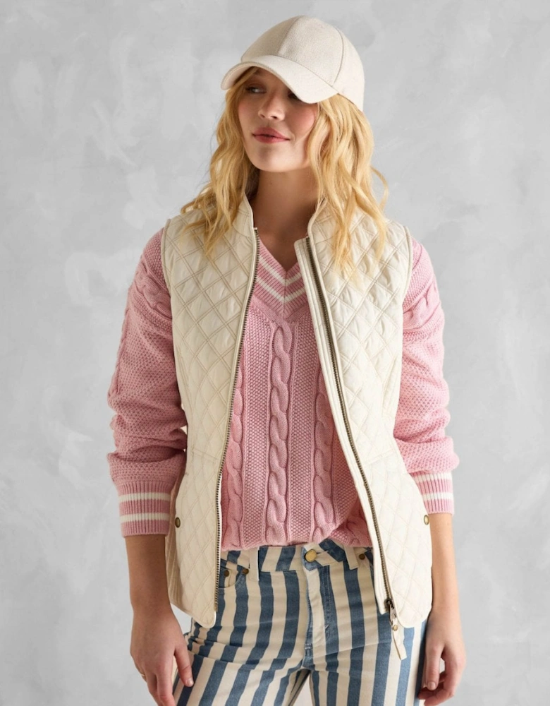 Minx Womens Diamond Quilt Gilet 223560