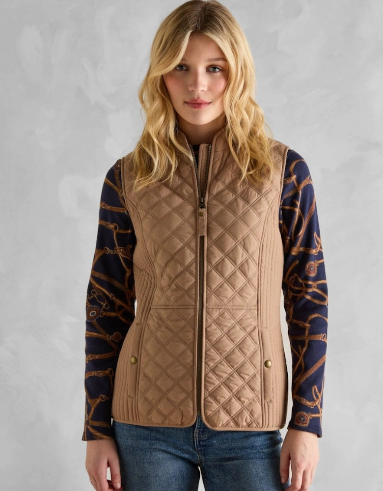 Minx Womens Diamond Quilt Gilet 223560