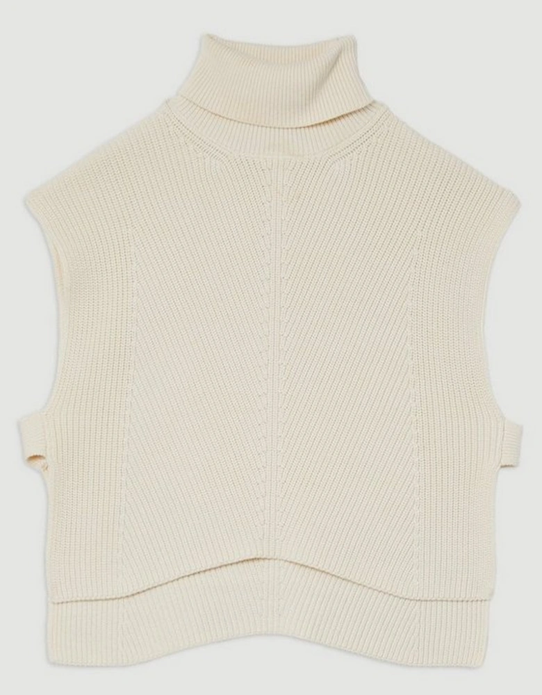 Ribbed Tabbard Knitted Tank