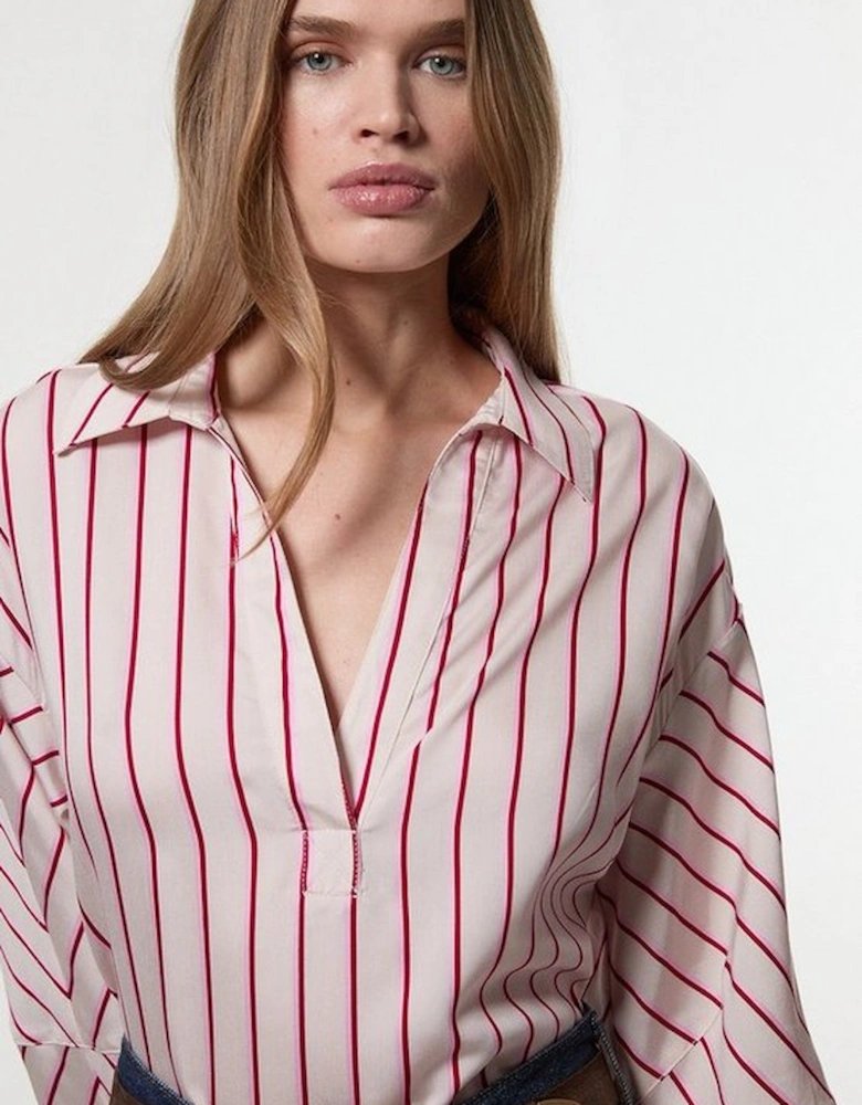 Cotton Stripe Tailored Shirt