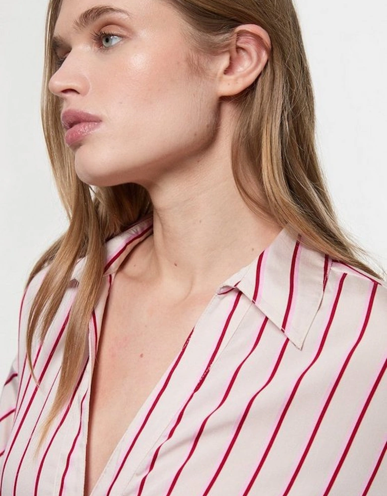 Cotton Stripe Tailored Shirt