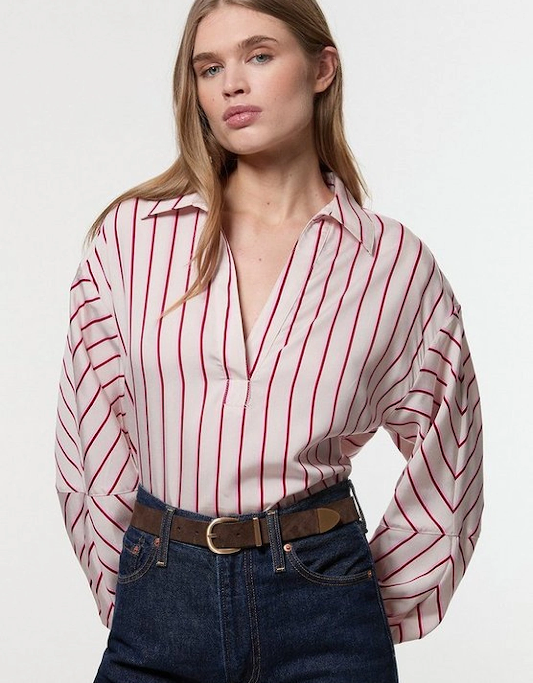 Cotton Stripe Tailored Shirt