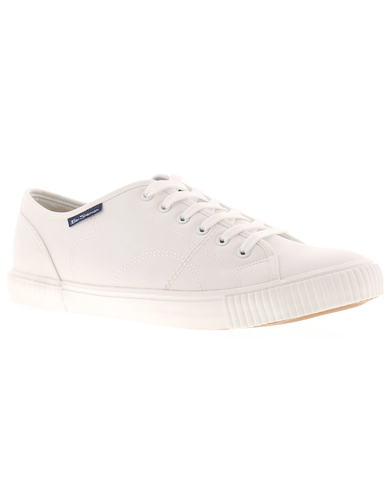 Mens Canvas Shoes Canvey white UK Size