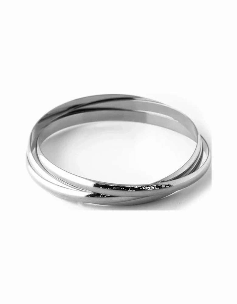 Interlocking Bangles - Silver