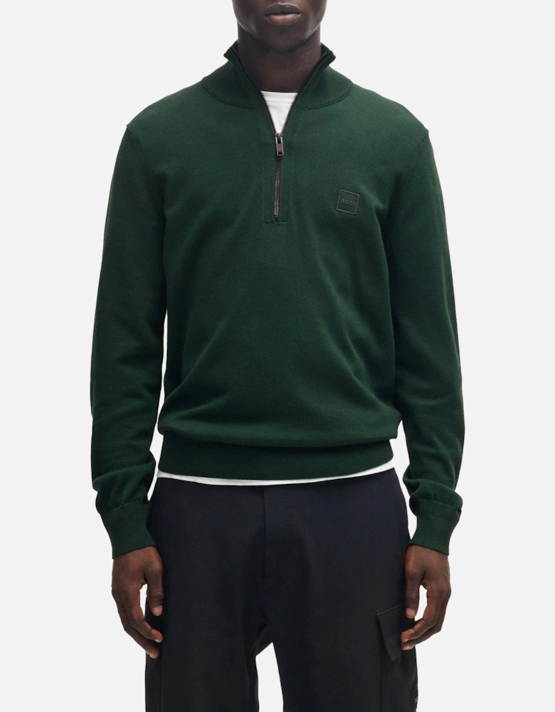 Boss Kanobix S Quarter Zip Knitted Sweater