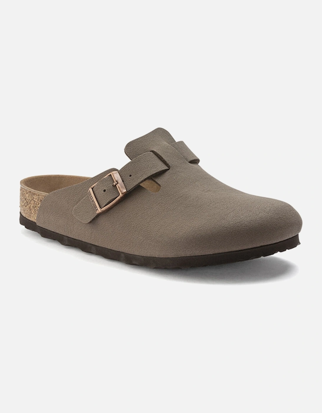 Birkenstock Men's Boston Vegan Birko-Flor Nubuck Regular Fit Mocha