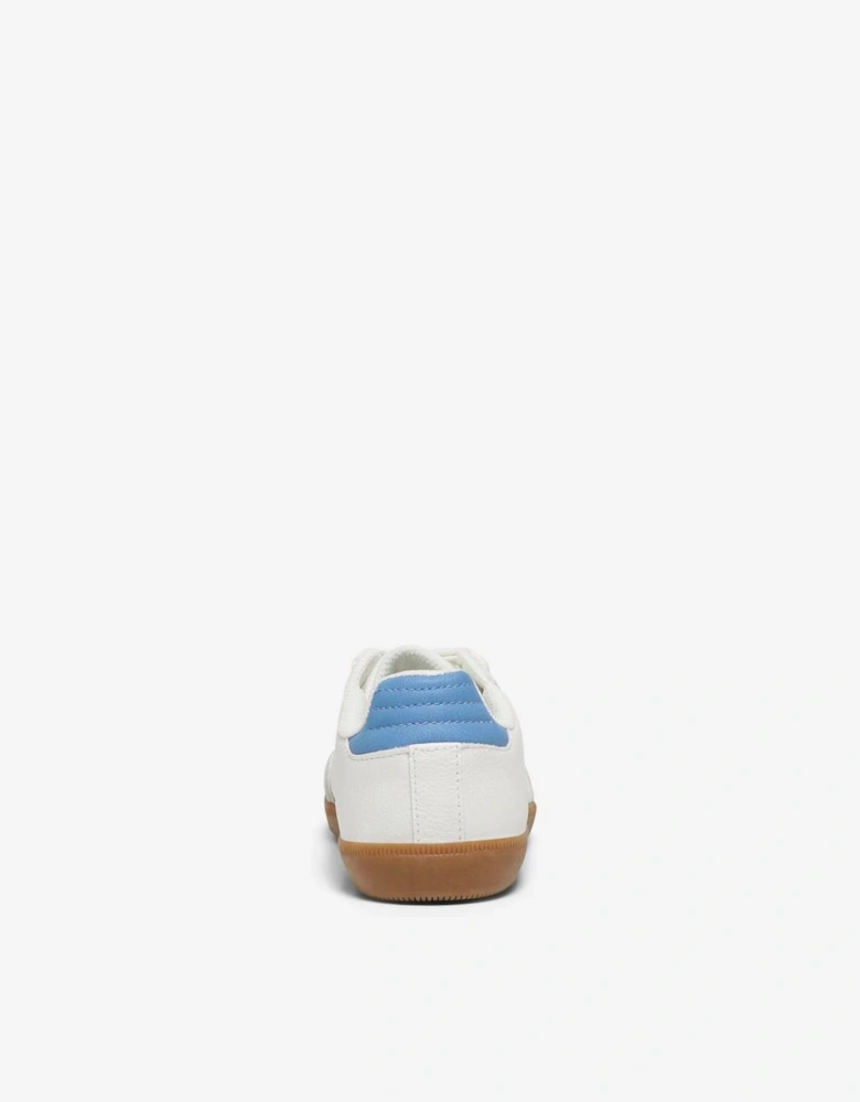 Women's Amber PU Sneaker White Dusk Blue