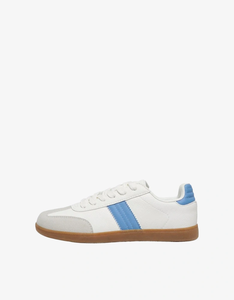 Women's Amber PU Sneaker White Dusk Blue