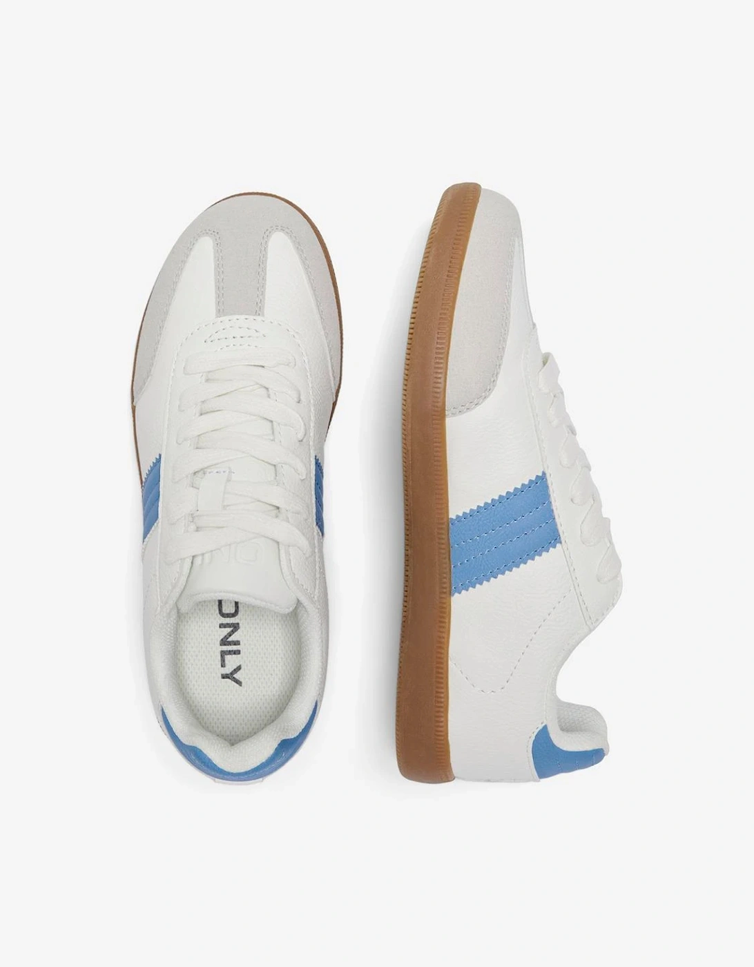 Women's Amber PU Sneaker White Dusk Blue