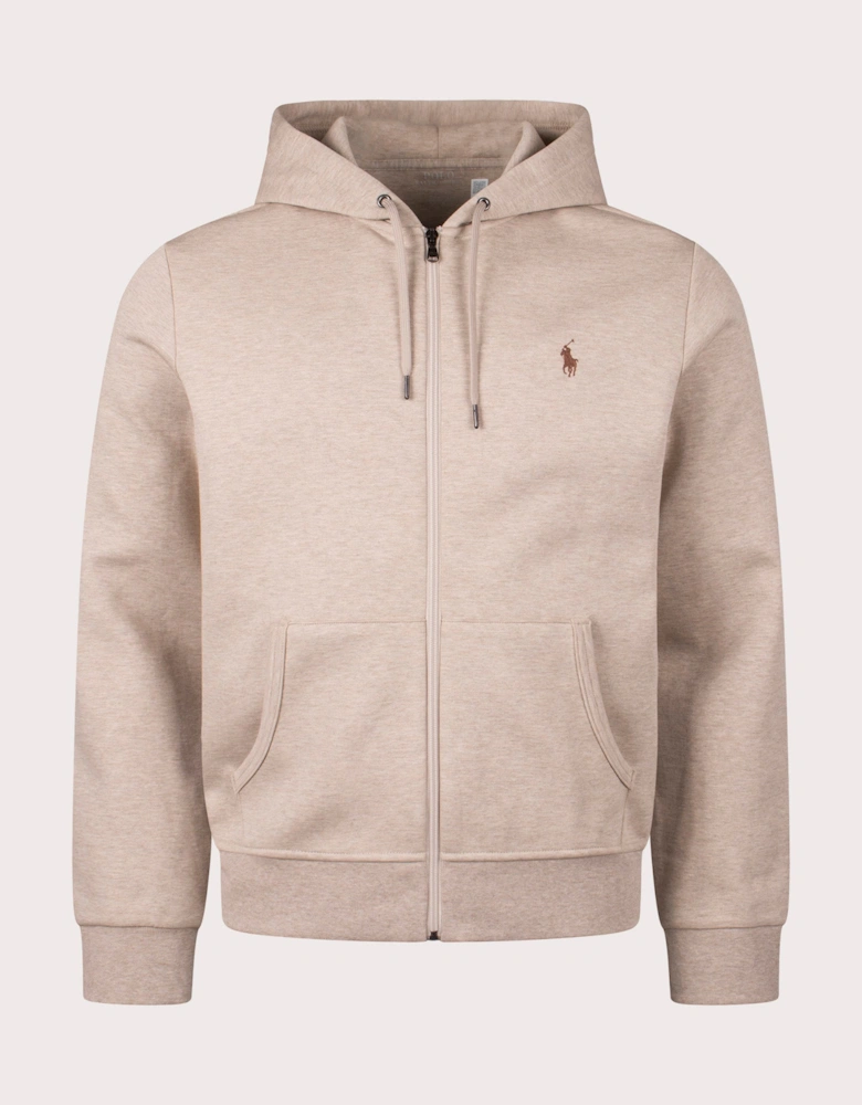 Zip Through Double Knit Hoodie