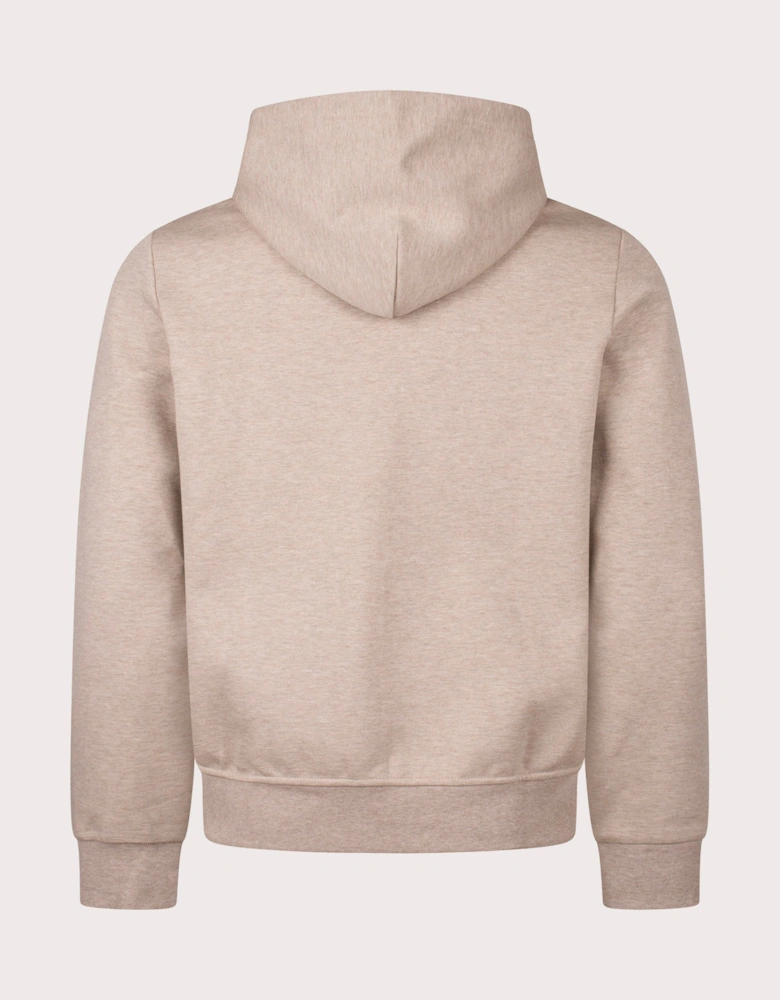 Zip Through Double Knit Hoodie