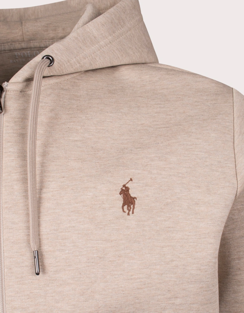 Zip Through Double Knit Hoodie