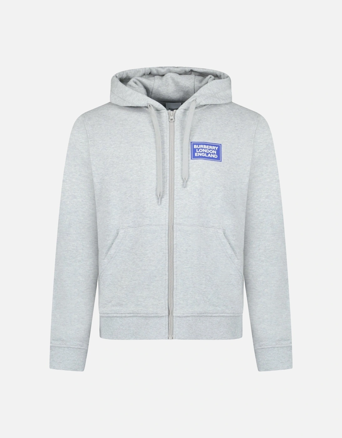 'Keira' Logo Hoodie Zip Sweatshirt Grey, 3 of 2