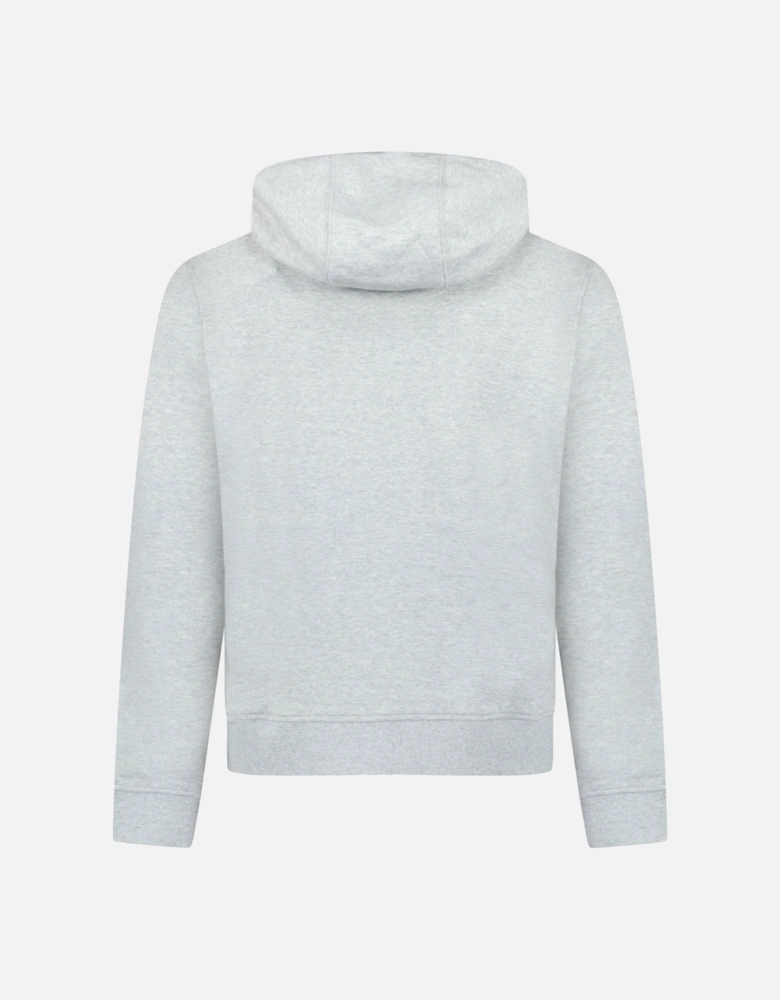 'Keira' Logo Hoodie Zip Sweatshirt Grey