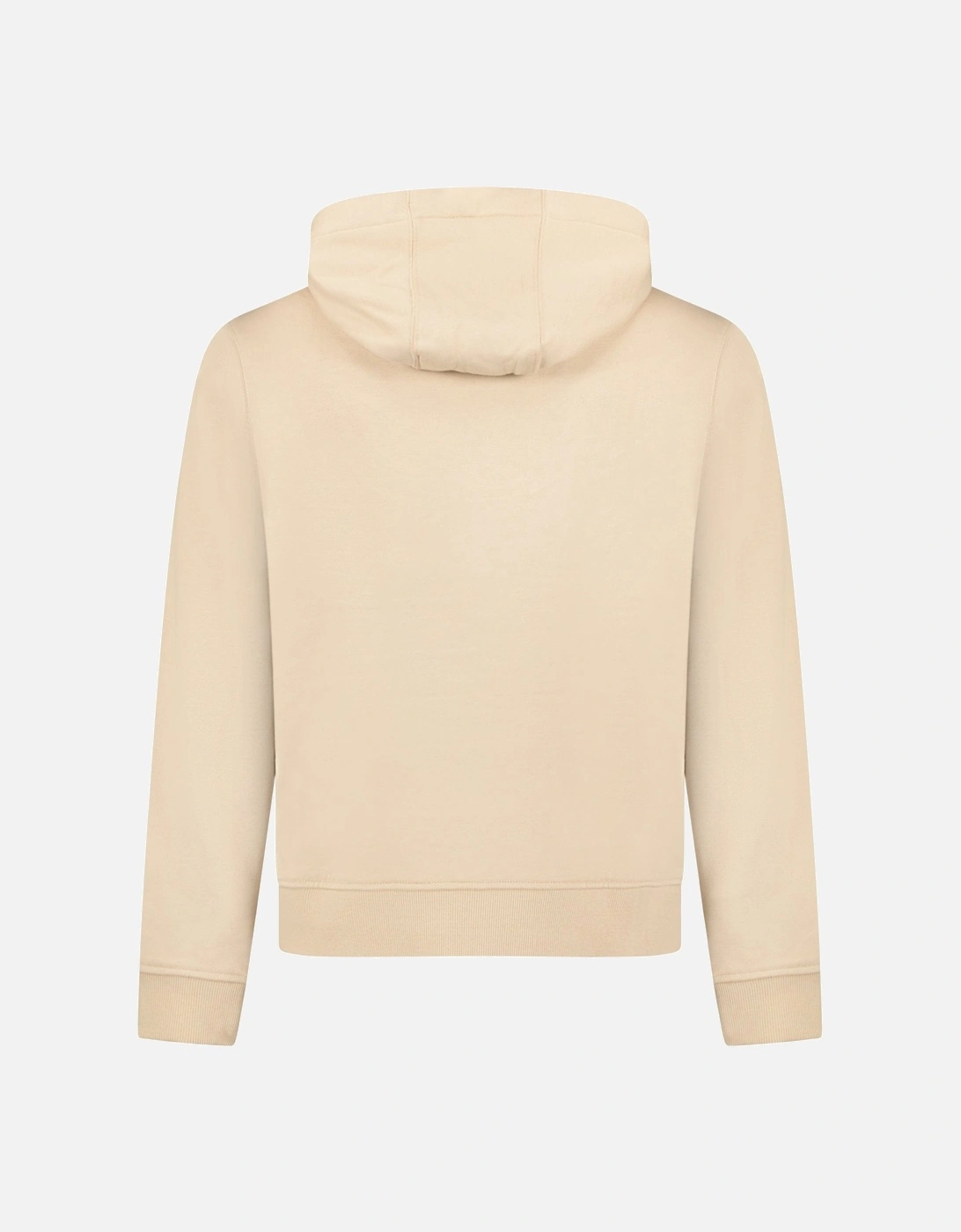 'Keira' Logo Hoodie Zip Sweatshirt Beige