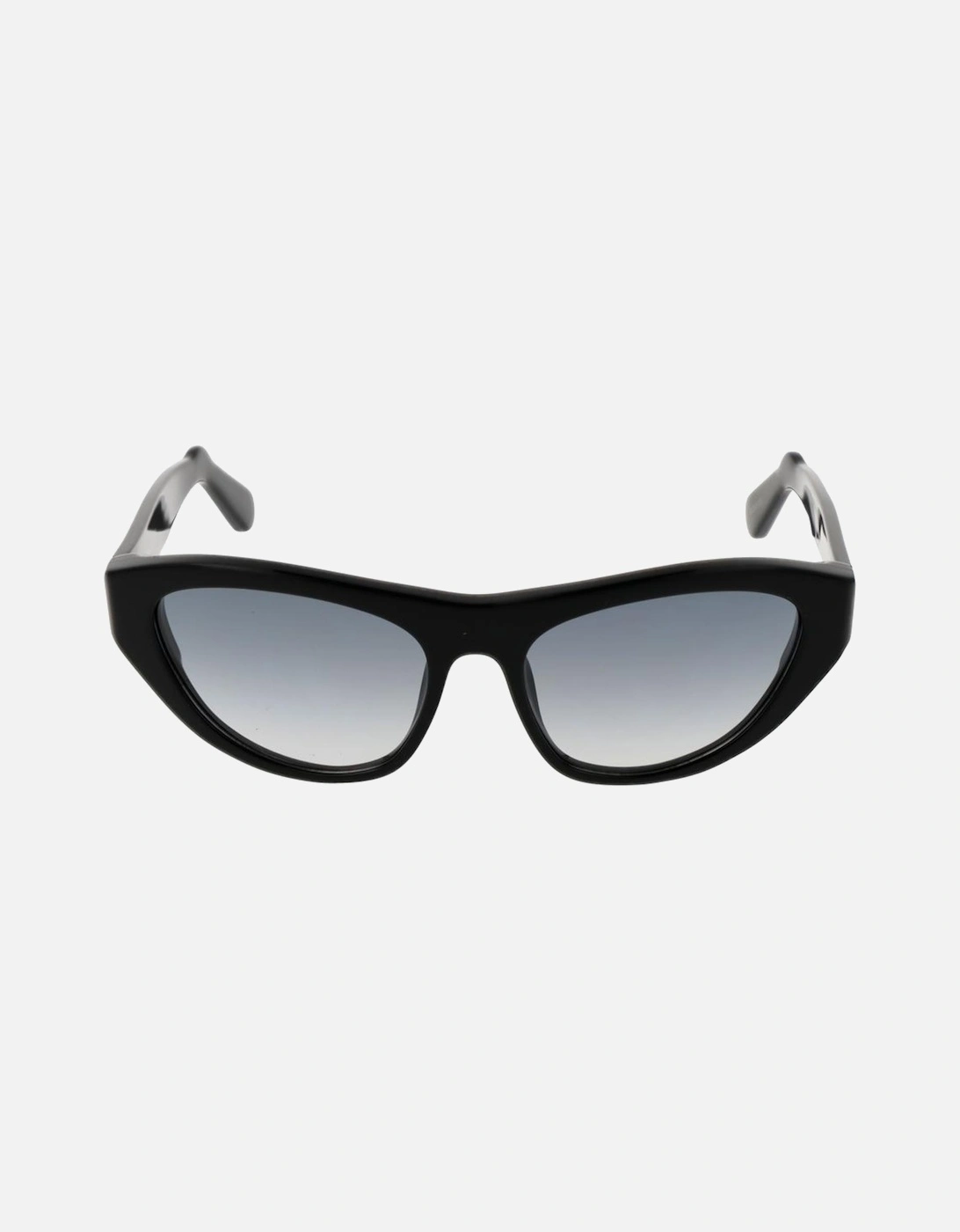 Cat Eye Full-Rim Acetate Sunglasses with Gradient Lenses Women - Black