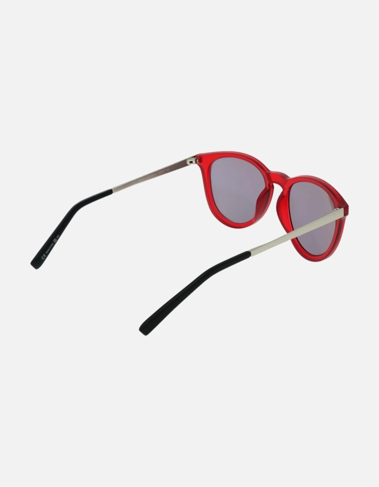 Full-Rim Round Photochromatic Polarized Sunglasses Unisex - Red
