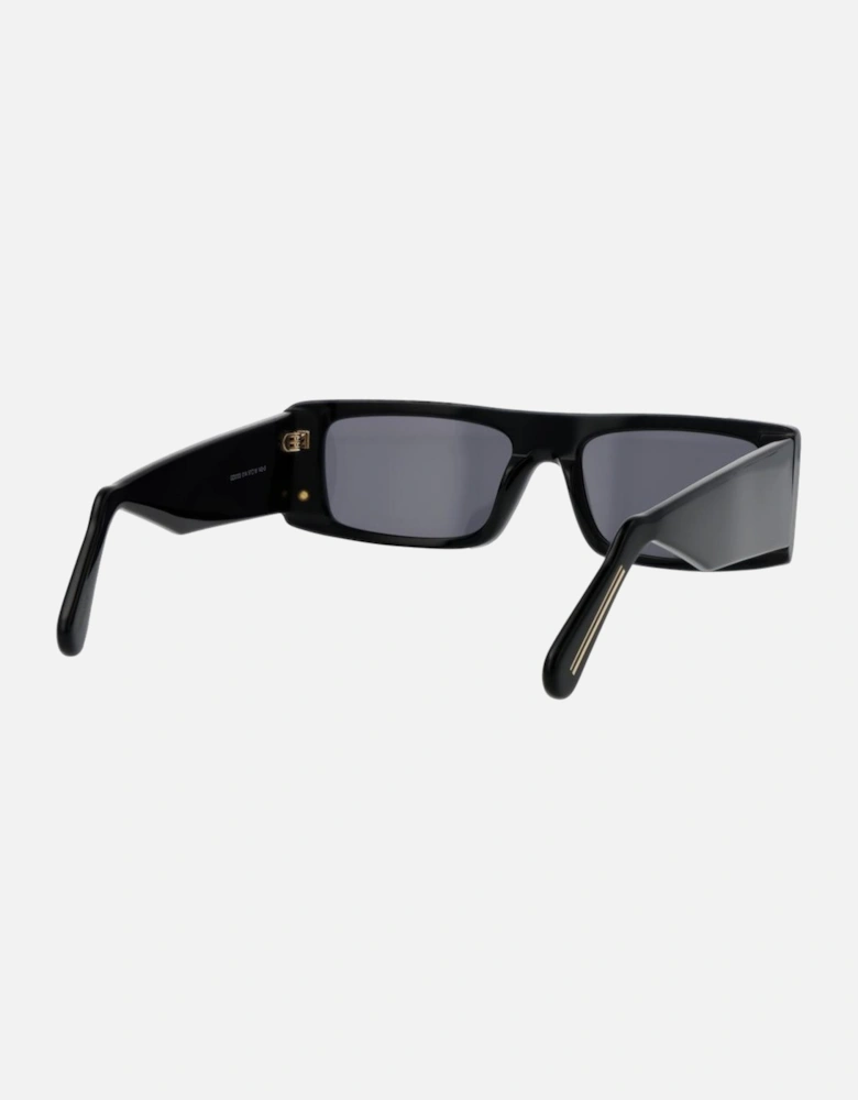 Rectangle Full-Rim Black Sunglasses Unisex
