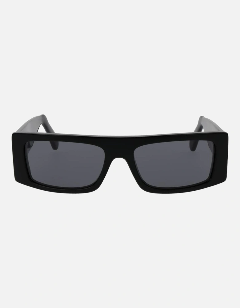 Rectangle Full-Rim Black Sunglasses Unisex