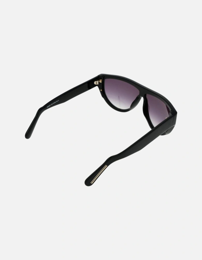 Rectangle Full-Rim Gradient Sunglasses Unisex - Black